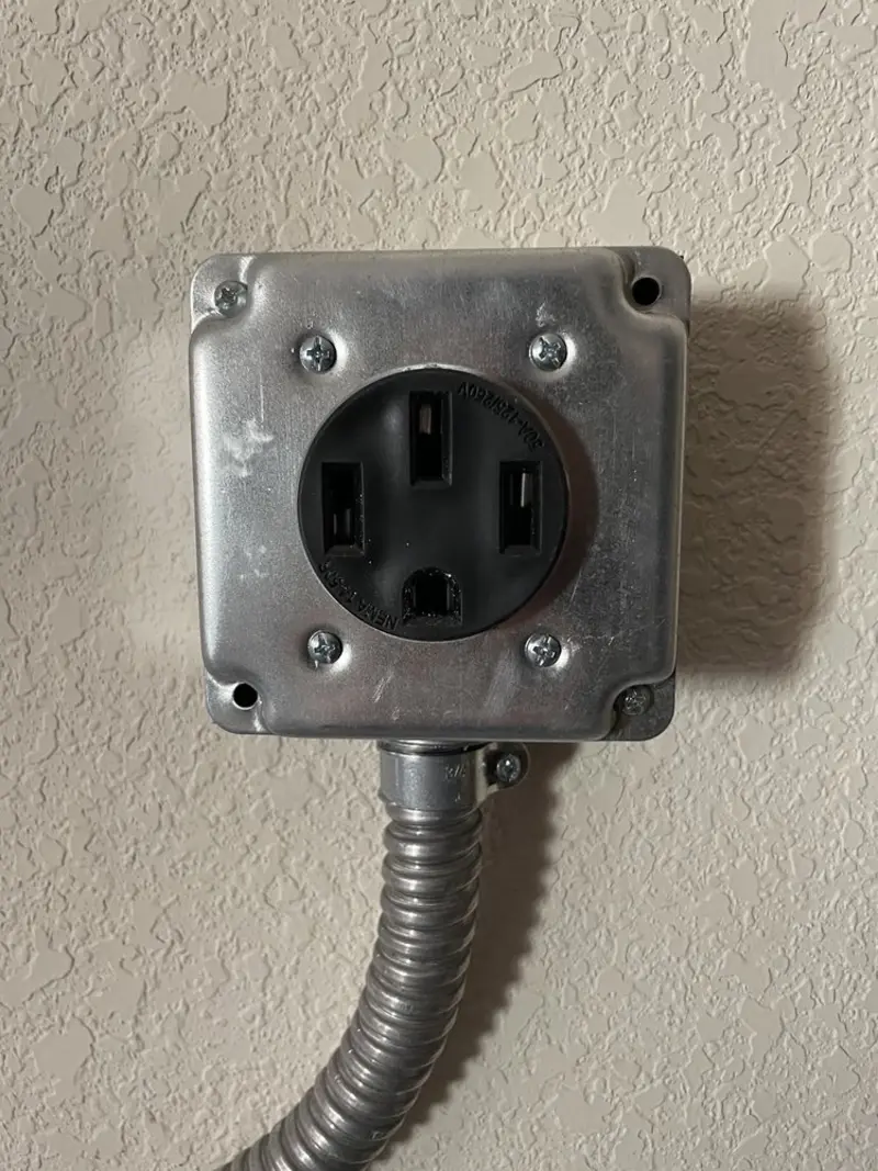 NEMA 14-50 outlet installed for Electrical Panel Upgrade in Craig