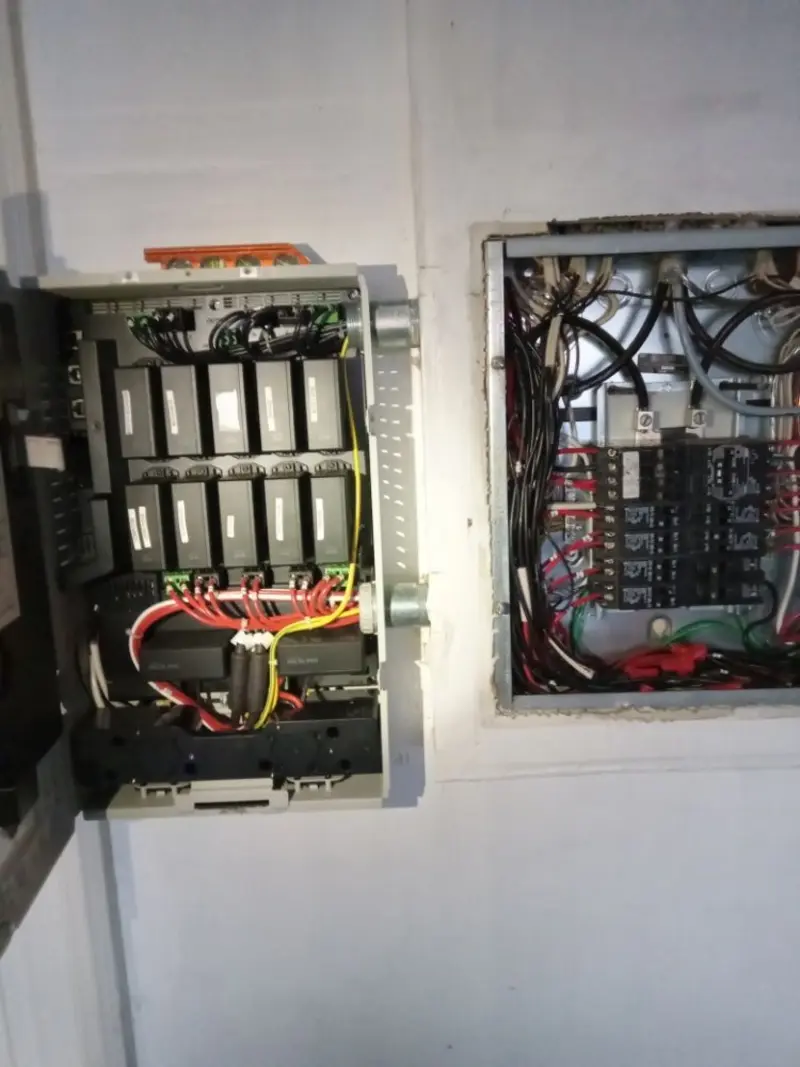 Electrical panel upgrade completed for Security Camera Wiring in Craig